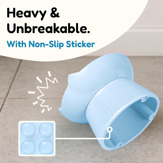 Unbreakable Raised Slow Feeder Bowl for Cats and Small Dogs, Elevated Cat Bowls, Detachable Slow Feede Bowl, Heavy Weighted, Non-Slip Feeder, Dry & Wet Food, Whisker Friendly (Blue; 6.2'') - Image 6