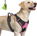 Joytale No Pull Dog Harness for Large Dogs, Front Clip, Pink | Grab Handle for Instant Control, Padded & Adjustable Vest, Sturdy Metal D-Rings, for Safe Training & Daily Walking by Joytale