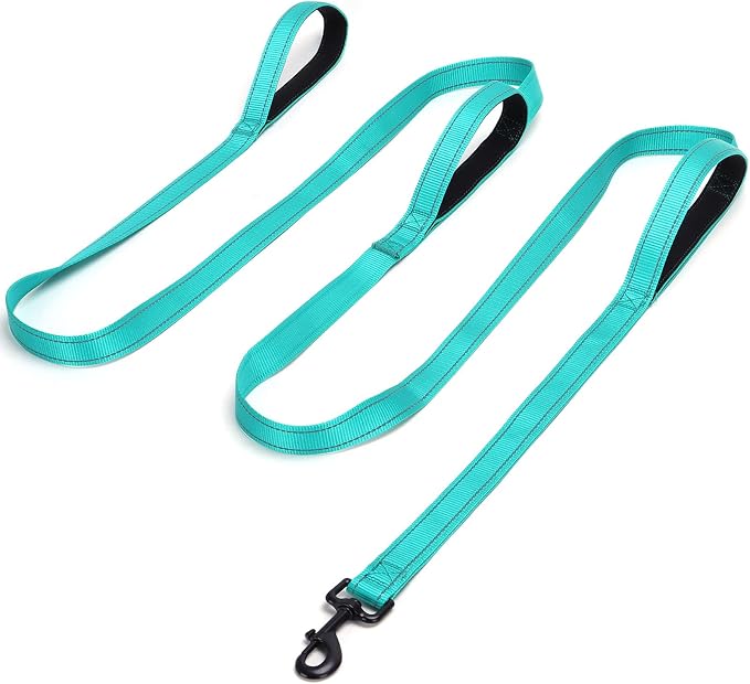 3 Handle Dog Leash 10FT Triple Handle Reflective Large Medium Dog | Multi Handles Heavy Duty Training Lead with Padded Traffic Handles for Control and Safety by Mycicy