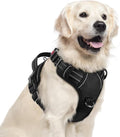 rabbitgoo Dog Harness for Large, No Pull 3 Buckles Easy On & Off | Soft Padded, Walking with Control Handle, Adjustable and Reflective, Black, X-Large by rabbitgoo
