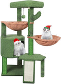 Wang Xin Three Layer Cat Tree with Cat Condo Scratch Pad and Two Hammocks,Green … by Unknown