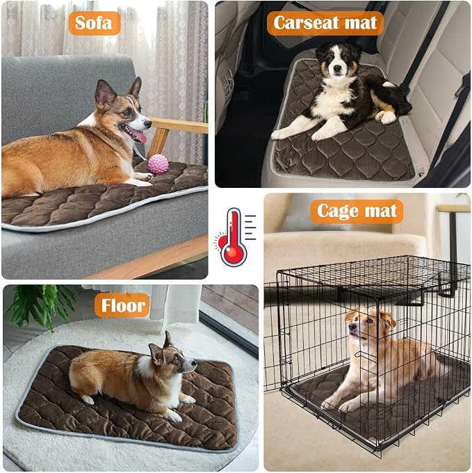 Self-Warming Cat Bed and Dog Crate Pad - Thermal Pet Heating Mat - Image 6