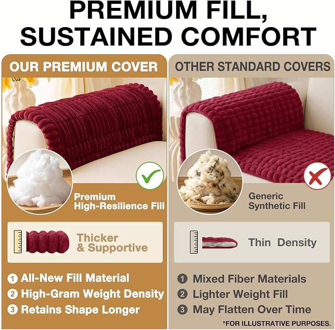hyha Couch Cover for Dogs, Washable Non Slip Plush Flannel Sofa Protector | Thick Flannel, Anti-Slip Backing, Pet Hair & Scratch Protection, Fits Sofa & Loveseat (27.6" x 59") - Image 10