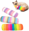 Cat Toys 3 Pack Catnip Pillows, Soft and Durable Crinkle Sound, Rainbow | With Catnip Inside, Interactive Cat Toy For Indoor Cats, Promotes Kitty Exercise by Home