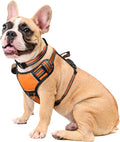Dog Harness No Pull, Pet Harnesses with Dog Collar, Adjustable Reflective Oxford Outdoor Vest, Front/Back Leash Clips for Small, Medium, Large, Extra Large Dogs, Easy Control Handle for Walking by WINSEE