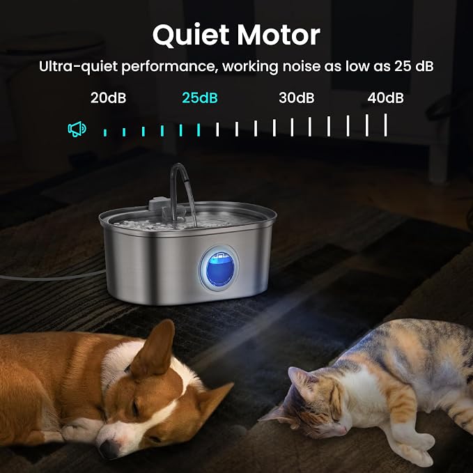PawsPik SS-01 Stainless Steel Faucet-Design Cat Fountain 108.2 oz - Image 4