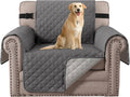 H.VERSAILTEX Chair Slipcover Reversible Chair Cover Water Resistant Washable Chair Cover Non-Slip Fabric Furniture Protector with Elastic Strap for Pets(Armchair, Charcoal Grey) by HVERSAILTEX