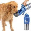 PupFlask Pro Portable Insulated Dog Water Bottle, Stainless Steel Bowl | 30 or 50 oz Leak-Proof Thermos Dispenser Keeps Water Cold 24+ Hours, Built-In Flip Cup for Walking, Hiking and Travel by TuffPupper