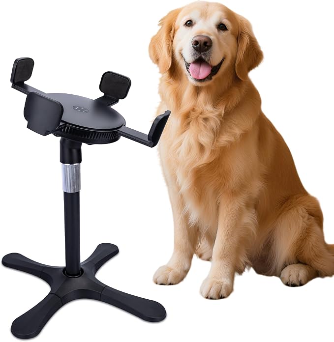 Elevated Adjustable Dog Bowl Feeding Stand, 3 Heights and Tiled Ajudst, Compatible with Moost Feeding Bowls, Great for Medium Large Dogs(Not Bowl 1 Pack Updated) by Tolopu