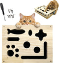 2026 NEW Cat Nail File Scratcher, Cat Scratch Puzzle Enrichment Box with Sandpaper for Cat Claw Care, Stress-Free Trimming Nails, Puzzle Feeder Cat Toys Interactive for Indoor Cats (No Bell Balls) by Unknown