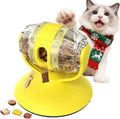 Rotating Interactive Cat Treat Dispenser Toy - Slow Feeder Puzzle for Indoor Cats-Yellow by Unknown