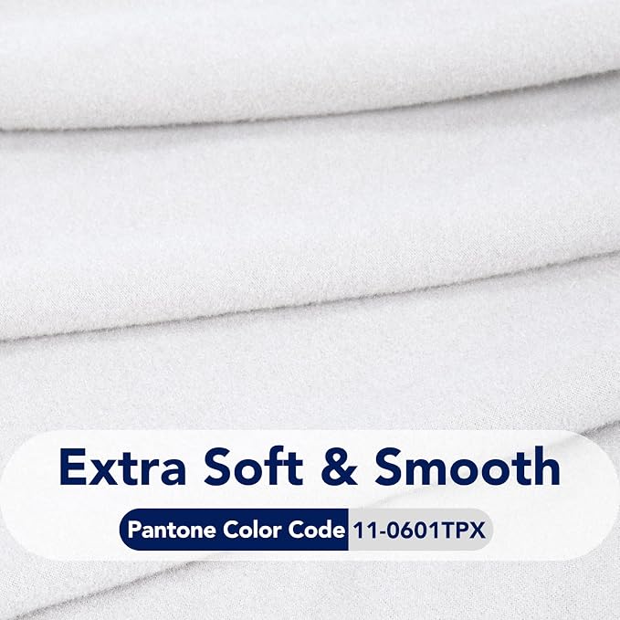PureFit Stretch Couch Covers for Sofa 4 Seater Slipcovers White | 1-Piece Sofa Cover Washable Soft Couch protector, Couch Slipcover with Non Skid Foam and Elastic Bottom for Kids, Dogs - Image 5