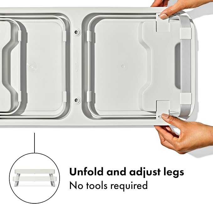 OXO Pet Adjustable Elevated Feeder | Keeps Dog Bowls Elevated, 2 Adjustable Heights Settings, Non-Slip Feet, Ideal for Food, Water, Dog & Cat Bowls - Image 3