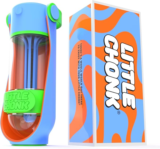 Lil Gulp Dog Water Bottle 15 Fl oz Filtered Portable Travel (Sherbet Soaker by LITTLECHONK