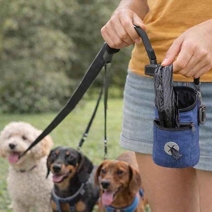 Dog Poop Bag Holder for Walking with Waste Bag Dispenser | Portable Wearable, Clip Easy-Attach to Leash/Harness/Waist, Storing Used Doggie Waste Bags Without Spills - Image 5