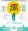 Purina Tidy Cats Low Dust Clumping Cat Litter, LightWeight Free & Clean Unscented, Multi Cat Litter - 17 lb. Box | Unscented, charcoal-powered formula offers 21-day odor control and tight, dust-free clumping. by PurinaTidyCatsLitter