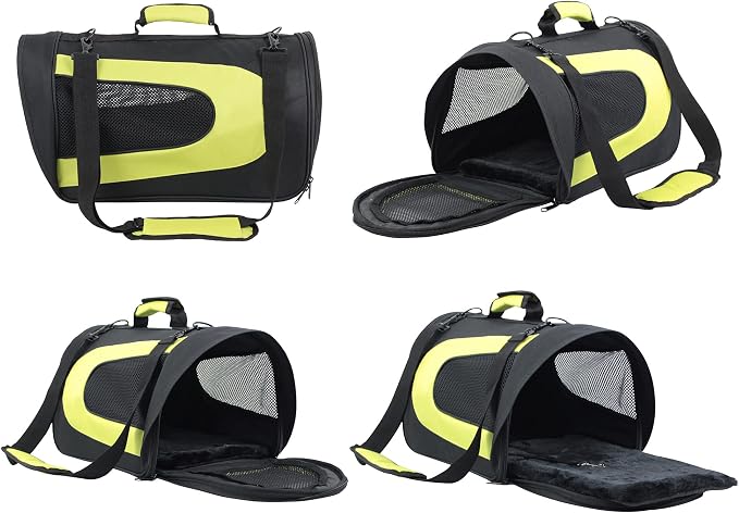 EliteField Deluxe Soft Pet Carrier for Cats and Dogs (3-Year Warranty) | Airline Approved, Waterproof, Plush Bed, Built-In Leash, Adjustable Shoulder Strap, Foldable - Image 4