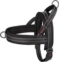No Pull Dog Harness for Large Dogs, Breathable Mesh Padded, Black, L | Quick Fit, Easy On and Off, Lightweight, Reflective Vest Harness for Night Safty, Easy for Walking and Training, Chest 26-32" by Didog