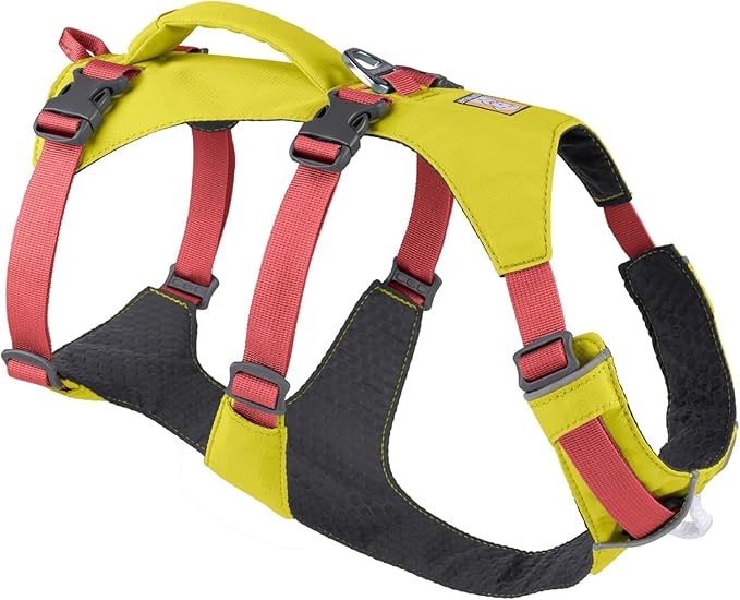 Ruffwear, Flagline Dog Harness, Lightweight and Reflective, No Pull Dog Lift Harness for Hiking, Running and Everyday Use, Lichen Green, Medium by RuffwearInc