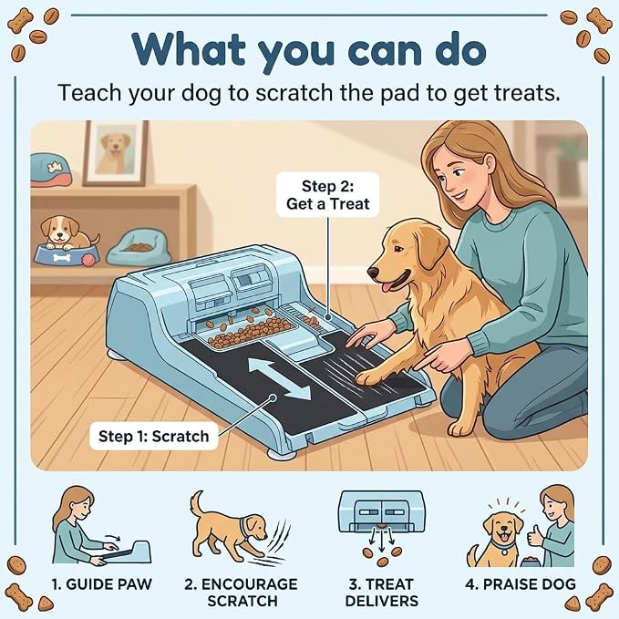 Dog Nail File Toy with 2 Dog Treat Puzzle | Interactive Dog Enrichment Toys, IQ Training, Dog Scratch Pad for Nails, Slow Feeder, 2 Level In 1 Dog Puzzle, Anti-Slip - Image 2