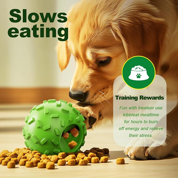 Dog Puzzle Toy 2 Pack – Cognitive Dog Treat Toy,Interactive Dog Toys for Treat Dispensing, Slow Feeder for Mental Stimulation & Anxiety Relief, Puppy Training Toy, Natural Rubber - Image 4