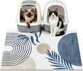 Cat Litter Mat Litter Trapping Mat, 33"x24" Waterproof Urine Proof Litter Box Mat Catcher Mat Non-Slip Washable for Kitty Kitten, Blue by Unknown