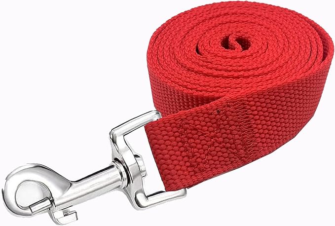 Strong Nylon Dog Leash, 4FT/ 5 FT/ 6FT Dog Leashes for Medium Large Dogs(4FT, Red) - Image 3