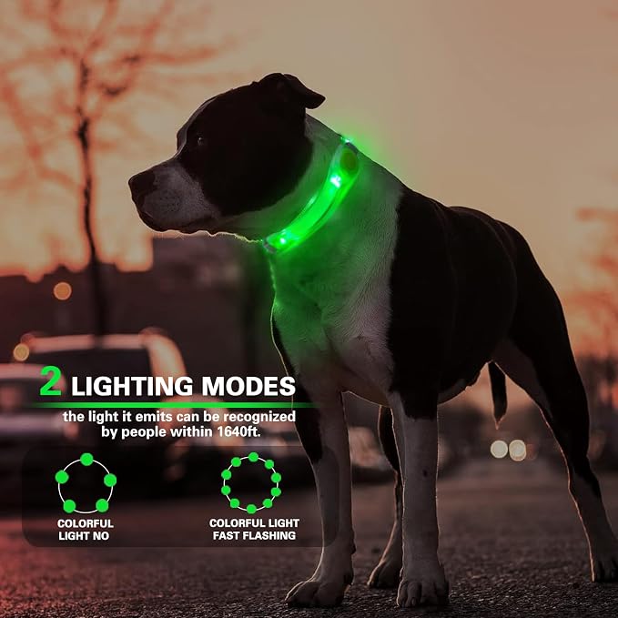 2 Pack LED Light for Dog Leash Harness, Light Up Dog Collar with Nylon Stickers, Waterproof Glow Light Easy to Attach to Collar Leash and Harness, Safety LED Light Up Band for Dogs at Night Walking - Image 4