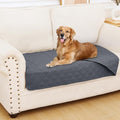 Smiry Waterproof Reversible Pet Couch Covers for Dogs | Pet Friendly, Soft Fabric, Washable Sofa Furniture Protector for Dogs Cat Kids, Checkered (30"x53", Dark Grey/Dark Grey) by Smiry