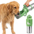 PupFlask Pro Portable Insulated Dog Water Bottle, Stainless Steel Bowl | 30 or 50 oz Leak-Proof Thermos Dispenser Keeps Water Cold 24+ Hours, Built-In Flip Cup for Walking, Hiking and Travel by TuffPupper