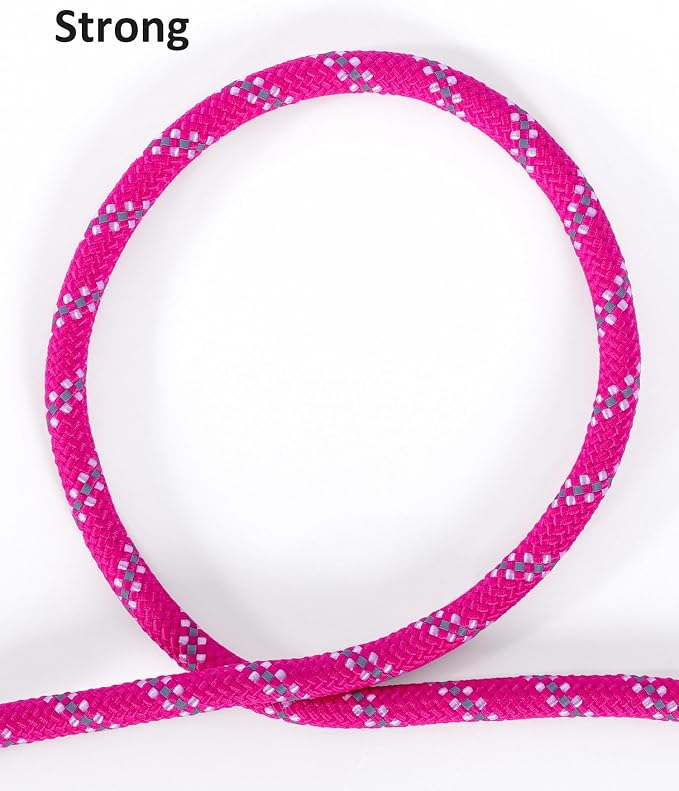 Long Dog Leash for Dog Training 100FT, Heavy Duty Dog Lead for Large Medium Small Dogs Outside Walking, Playing, Camping, or Yard,Hot Pink - Image 5