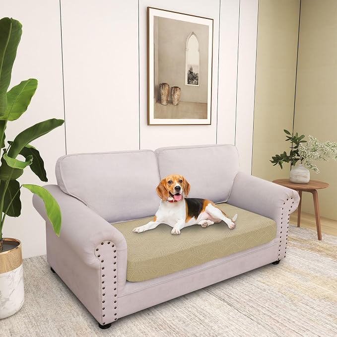 hyha Individual Couch Cushion Covers, Sofa Seat Cushion Covers Washable | Stretch Dog Couch Cover, Elastic Bottom, Anti-Slip Furniture Protector, Ideal For Pets & Kids, Durable Sofa Slipcover, Medium - Image 7