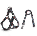 Dog Harness Leash Set Adjustable Heavy Duty No Pull Halter Harnesses for Small Medium Large Breed Dogs Back Clip Anti-Twist Perfect for Walking by QQPETS
