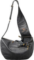 Noah & Paw Dog Sling Carrier for Small Dogs 3-10lb, Dog Sling for Small Dogs and Cats, Dog Carrier with Adjustable Padded Strap, Vegan Leather Lined with Fur, 3X Safety Features, Machine Washable by NoahPaw