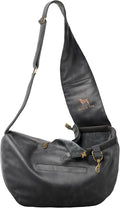 Noah & Paw Dog Sling Carrier for Small Dogs 5-18lb, Dog Sling for Small Dogs and Cats, Dog Carrier with Adjustable Padded Strap, Vegan Leather Lined with Fur, 3X Safety Features, Machine Washable by NoahPaw
