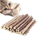 10 PCS Catnip Sticks Organic Cat Chew Toys Natural Plant Matatabi Silvervine Chew Sticks Teeth Cleaning Chew Toy Kitten Kitty by Ueerdand