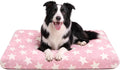 Orthopedic Dog Bed for Large Dogs, Washable Dog Mat with Removable Zippered Cover, Non-Slip Bottom, Comfort Crate Bed (Big&Little Stars Pink, M(30"*20"*3.1")) by %E7%AB%8B%E5%8D%B3%E8%B4%AD%E4%B9%B0