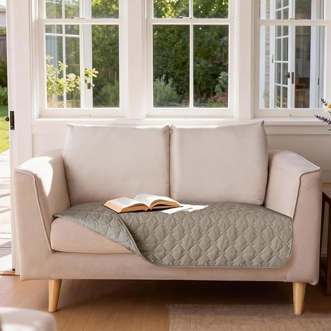 gogobunny 3X Stronger Waterproof Pet Blanket, Scratch Proof Furniture Protector for Dogs Cats, Reversible Cover 32x53 Inch, Dark Stone - Image 5