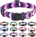 Mihqy Dog Collar for Large Dogs, Fashion Design, Purple Arrow,L | Neck Fit 14.9"-24.8", Multiple Patterns，4 Sizes for Small Medium Large Dogs, Comfortable for Walks and Outdoor Hikes by Mihqy
