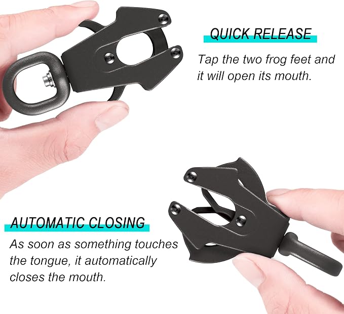 GEIT Heavy Duty Dog Leash with Frog Clip for Small Medium and Large Dogs | 2/4/5/6FT Rope Leashes,Reflective Nylon Pet Lead,Aluminum Quick Release/Locking Tactical Frog Clip,Comfortable Padded Handle - Image 2