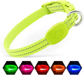 Illumifun LED Dog Collar, USB Rechargeable Light Up Dog Collar, Waterproof Nylon Glowing Safety Collar for Small Dogs Cats (Green, X-Small) by Illumifun