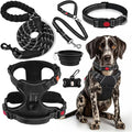 LOBEVE No Pull Dog Harness, Collar & Leash Set with Travel Accessories | Includes Dog Seat Belt, Collapsible Bowls & Poop Bag Dispenser. Ideal for Training, Walking, Hiking. Fits Small to Large Dogs by Lovebegetslove