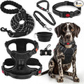 LOBEVE No Pull Dog Harness, Collar & Leash Set with Travel Accessories | Includes Dog Seat Belt, Collapsible Bowls & Poop Bag Dispenser. Ideal for Training, Walking, Hiking. Fits Small to Large Dogs by Lovebegetslove