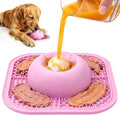 Slow Feeder Dog Bowls & Lick Mat for Liquid and Thick Treat, Anti-Slip Dog Lick Bowl with Interactive Rolling Ball, 5/6 Cup Pup Licking Toy for Large Medium Small Dogs and Cats-Large Pink by PetsHome