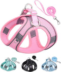 Solmoony No Pull Dog Harness - Step In, Mesh, Pink (L) for Small & Medium Dogs by SOLMOONY