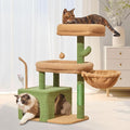 Taoqimiao 32.2in Cat Tree with Toy, Small Cat Tower for Indoor Cats, MS043T | Easy assembly, Sturdy, Multi Level, Easy Clean, Cozy Condo, Perches, Baskets, Suitable for Kittens and Adult Cats by Taoqimiao