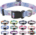 Mihqy Dog Collar for Large Dogs, Fashion Design, Purple Flower,L | Neck Fit 14.9"-24.8", Multiple Patterns，4 Sizes for Small Medium Large Dogs, Comfortable for Walks and Outdoor Hikes by Mihqy