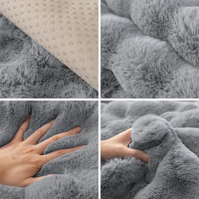 Faux Fur Couch Covers for Sofa Thick Fuzzy Sofa Covers for Dogs | Soft Warm Couch Cover Shaggy Fuzzy Sectional Sofa Cover Non-Slip Plush Sofa Slipcover Furniture Protector - Image 6