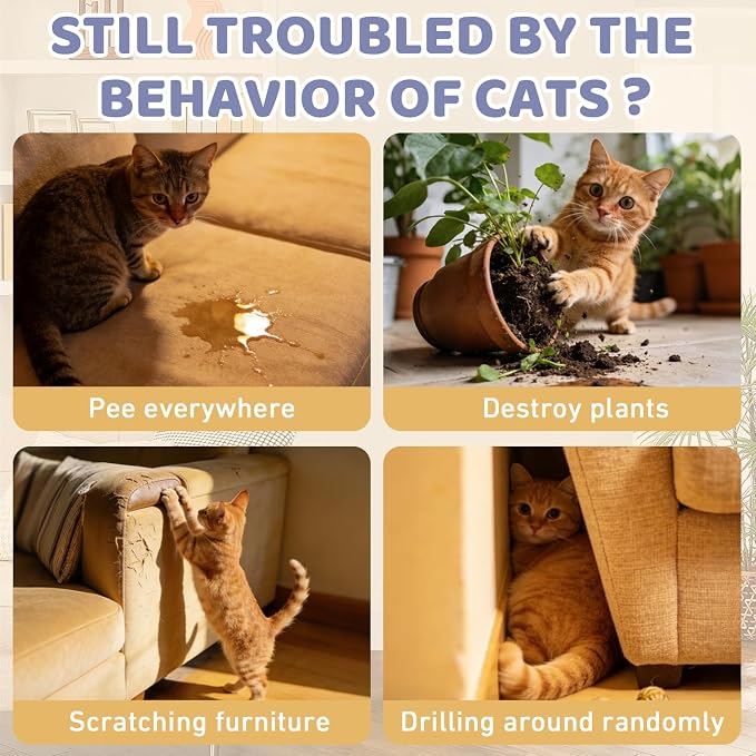 Tetra Cat Deterrent Spray for Furniture Protection,Natural Anti-Scratch Spray for Cats,Safe Indoor & Outdoor Deterrent Cat Spray,Cats Training Aid – Sofa & Carpet Protector,50ML - Image 5