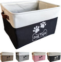 Collapsible Dog Toy Basket Foldable Dog Toy Box Bin for Pet Chew Toys Accessory by CpakOwlgoo